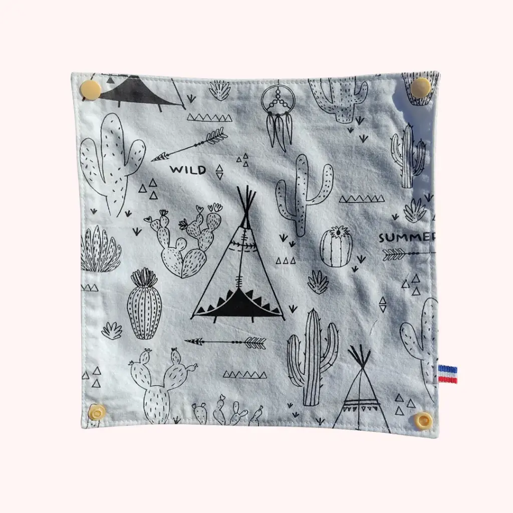 Coloriage lavable: Le dessin zéro déchet pour enfants (Far West)